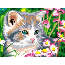 Картина по номерам Paintboy Котенок, 30x40 см