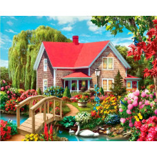 Картина по номерам ВанГогВоМне Красный дом, 40x50
