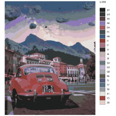 Картина по номерам BRUSHES-PAINTS Арт Тачки Porsche ретро U-559 40x50 см Картина по номерам BRUSHES-PAINTS Арт Тачки Porsche ретро U-559 40x50 см