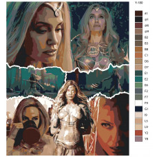 Картина по номерам BRUSHES-PAINTS Анджелина Джоли-Тена Вечные Y180 40x50 см Картина по номерам BRUSHES-PAINTS Анджелина Джоли-Тена Вечные Y180 40x50 см