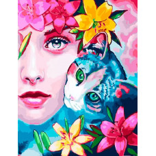 Картина по номерам Paintboy Весенний венок, 40x50 см
