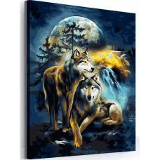 Картина по номерам Hobby Paint Лунная ночь NN445 на холсте с подрамником 40х50