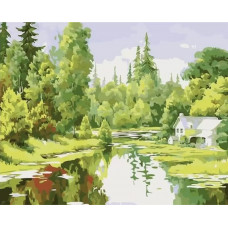 Картина по номерам Цветной Лесная идиллия, 40x50