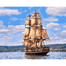 Картина по номерам Paintboy Морской пейзаж, 40x50 см