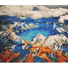 Картина по номерам  Paintboy (Premium) Высокогорное озеро