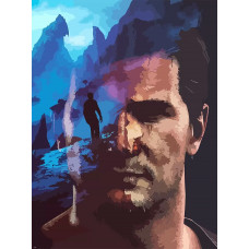 Картина по номерам Бруталити Игра Uncharted Нейтан Дрейк 6588 В на холсте 30x40