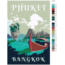 Живопись по номерам BRUSHES-PAINTS Таиланд. Пxукет постер Живопись по номерам BRUSHES-PAINTS Таиланд. Пxукет постер