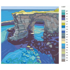 Живопись по номерам BRUSHES-PAINTS Морской прибой. Пейзаж