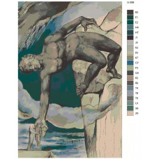Живопись по номерам BRUSHES-PAINTS Антей, опускающий Данте