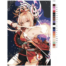 Живопись по номерам BRUSHES-PAINTS Компьютерная игра - Genshin Impact (Геншин Импакт). Ёимия Живопись по номерам BRUSHES-PAINTS Компьютерная игра - Genshin Impact (Геншин Импакт). Ёимия