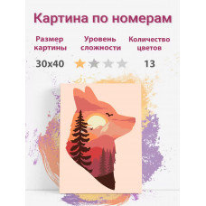 Картина по номерам Раскрасим сами Горы. Водопад LisaKarel холст на подрамнике 30х40 см