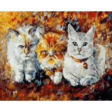 Картина по номерам Paintboy Три кота, 40x50