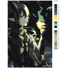 Живопись по номерам BRUSHES-PAINTS Игра Disney: Twisted-Wonderland (Дисней: Искривленная страна чудес). Маллеус Дракония