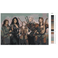 Живопись по номерам BRUSHES-PAINTS Ведьмак Живопись по номерам BRUSHES-PAINTS Ведьмак