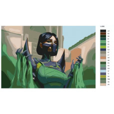 Живопись по номерам BRUSHES-PAINTS Valorant игра