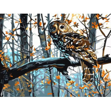 Картина по номерам Paintboy Сова, 30x40 см
