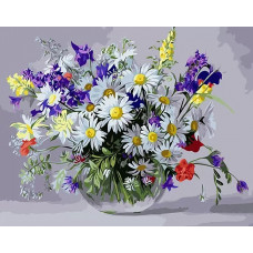 Картина по номерам Paintboy Полевой букет, 40x50