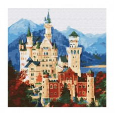 Molly. Картина по номерам KH0711 Средневековый замок (30Х30) 18 цветов 1/20