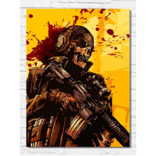 Картина по номерам на холсте Игра Call of duty modern warfare 9695 В 30x40