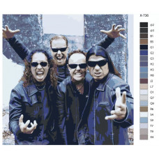 Живопись по номерам BRUSHES-PAINTS Рок-группа Metallica