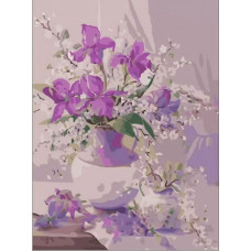 Картина по номерам Menglei Воздушный букет, 40x50