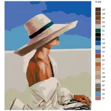 Картина по номерам BRUSHES-PAINTS Женская красота R-304 80x100 см