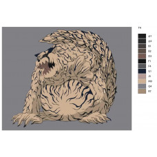 Живопись по номерам BRUSHES-PAINTS Одноxвостый Шукаку