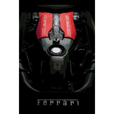 Картина по номерам Красиво Красим Двигатель Ferrari, 60 х 90 см