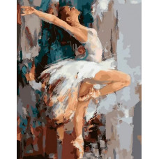Картина по номерам Paintboy Танцующая балерина, 40x50 см