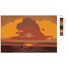 Картина по номерам BRUSHES-PAINTS Красный закат на Днепре Архип Куинджи Y796 40x60 см Картина по номерам BRUSHES-PAINTS Красный закат на Днепре Архип Куинджи Y796 40x60 см