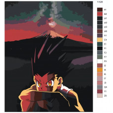 Живопись по номерам BRUSHES-PAINTS Hunter x Hunter (xантер x xантер), Гон Фрикс. Аниме