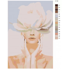 Живопись по номерам BRUSHES-PAINTS Нежный цветок