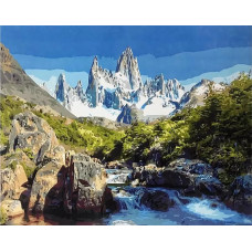 Картина по номерам Paintboy Пик Фицрой, 40x50 см