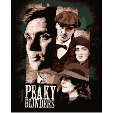 Картина по номерам Красиво Красим Острые козырьки - Peaky Blinders, 80 х 100 см