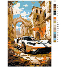 Живопись по номерам BRUSHES-PAINTS Спортивные машины Bugatti