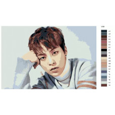 Живопись по номерам BRUSHES-PAINTS K-pop EXO Участник группы