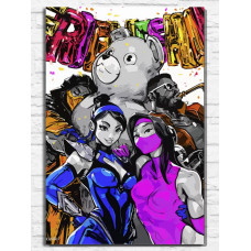 Картина по номерам Бруталити Игра Mortal Kombat 9457 В на холсте 60 x 40