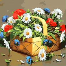 Открытка по номерам Color Kit Лукошко с сюрпризом