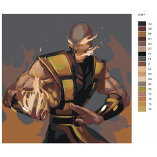 Картина по номерам BRUSHES-PAINTS Скорпион- Мортал Комбат Mortal Combat 40x40 Z697 40x40см Картина по номерам BRUSHES-PAINTS Скорпион- Мортал Комбат Mortal Combat 40x40 Z697 40x40см