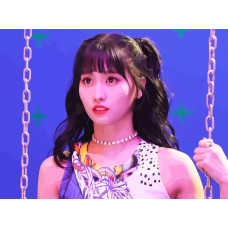Картина по номерам Бруталити TWICE Kpop Momo 31 на холсте 40x30