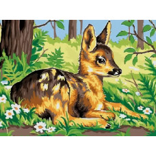 Живопись по номерам Paintboy Олененок 30х40