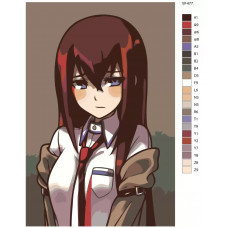 Живопись по номерам BRUSHES-PAINTS Аниме - врата Штейна. Шиина Кагари Живопись по номерам BRUSHES-PAINTS Аниме - врата Штейна. Шиина Кагари