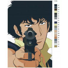 Живопись по номерам BRUSHES-PAINTS Аниме: Ковбой Бибоп (Cowboy Bebop). Спайк Шпигель (Spike Spiegel)
