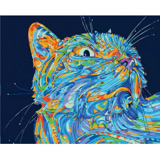 Картина по номерам Color Kit Лунный кот, 30x40