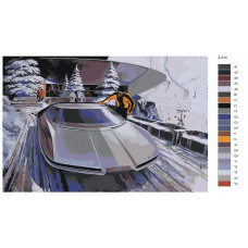 Живопись по номерам BRUSHES-PAINTS Зима