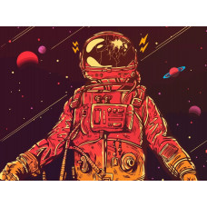 Картина по номерам Бруталити Космос 7718 Г на холсте 30 x 40