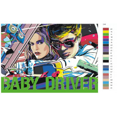 Живопись по номерам BRUSHES-PAINTS Малышка на драйве