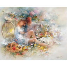 Картина по номерам Цветной Пара, 40x50