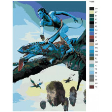Живопись по номерам BRUSHES-PAINTS Аватар Джейк Салли