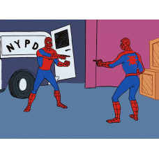 Картина по номерам Красиво Красим Spiderman мем, 40 х 50 см